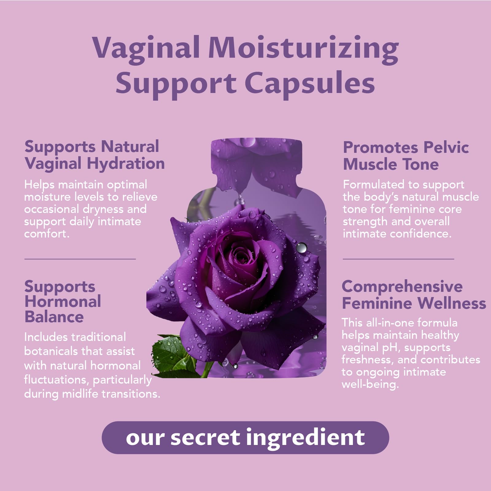 MEGNETA fórmula herbal kacip-fatimah para equilibrio íntimo y confort.