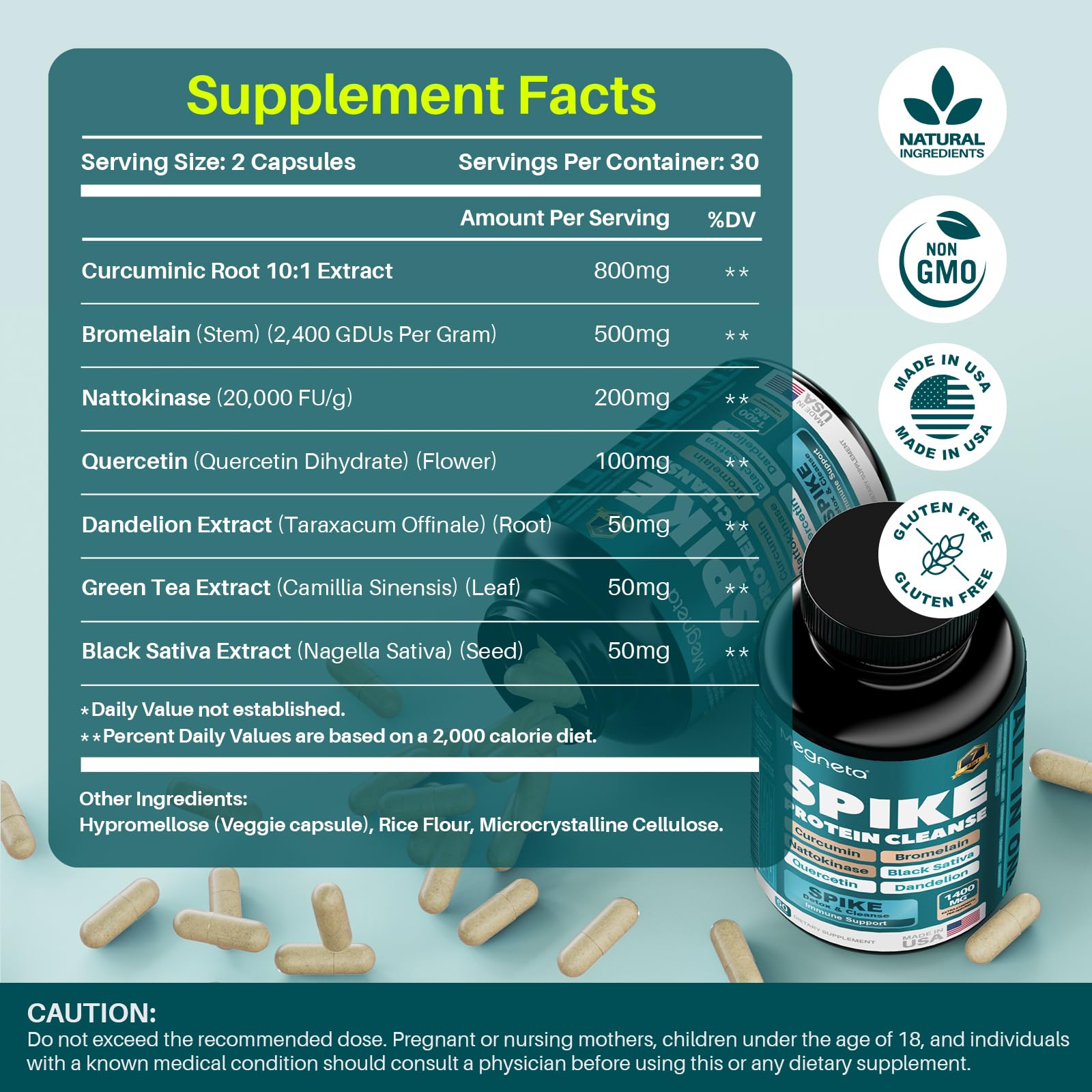 MEGNETA Quercetina y Diente de León, antioxidantes naturales para el equilibrio inmune.