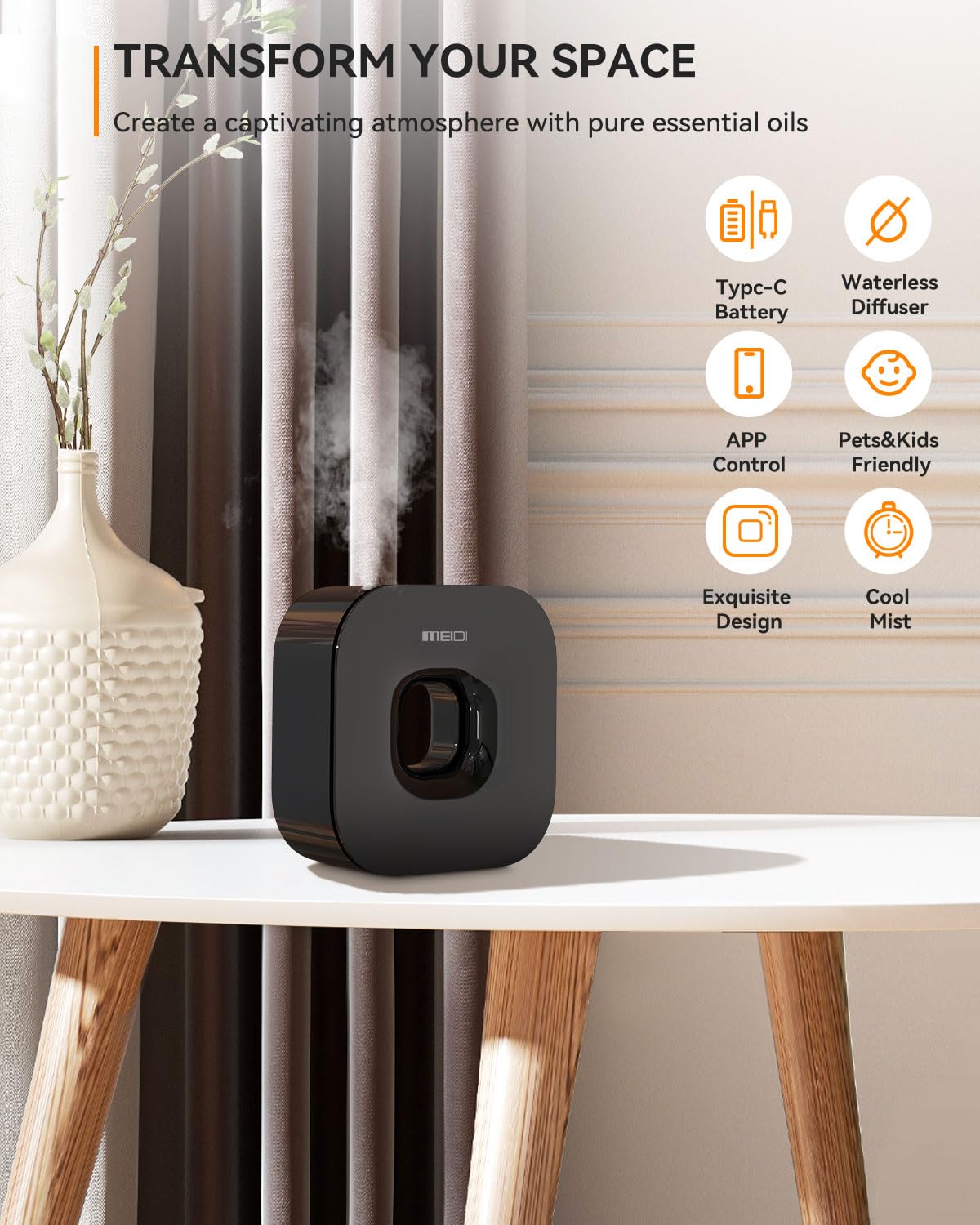 Alimentación por USB-C o batería en MEIDI, movilidad sin cables
