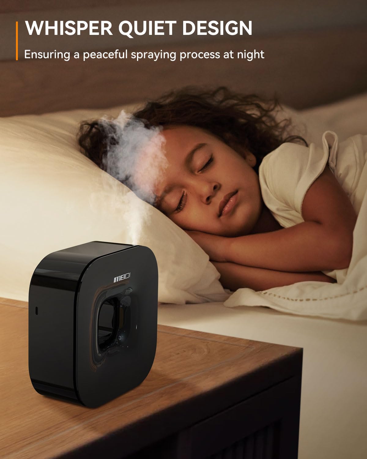 Funcionamiento ultra silencioso MEIDI, ideal para dormir y trabajar