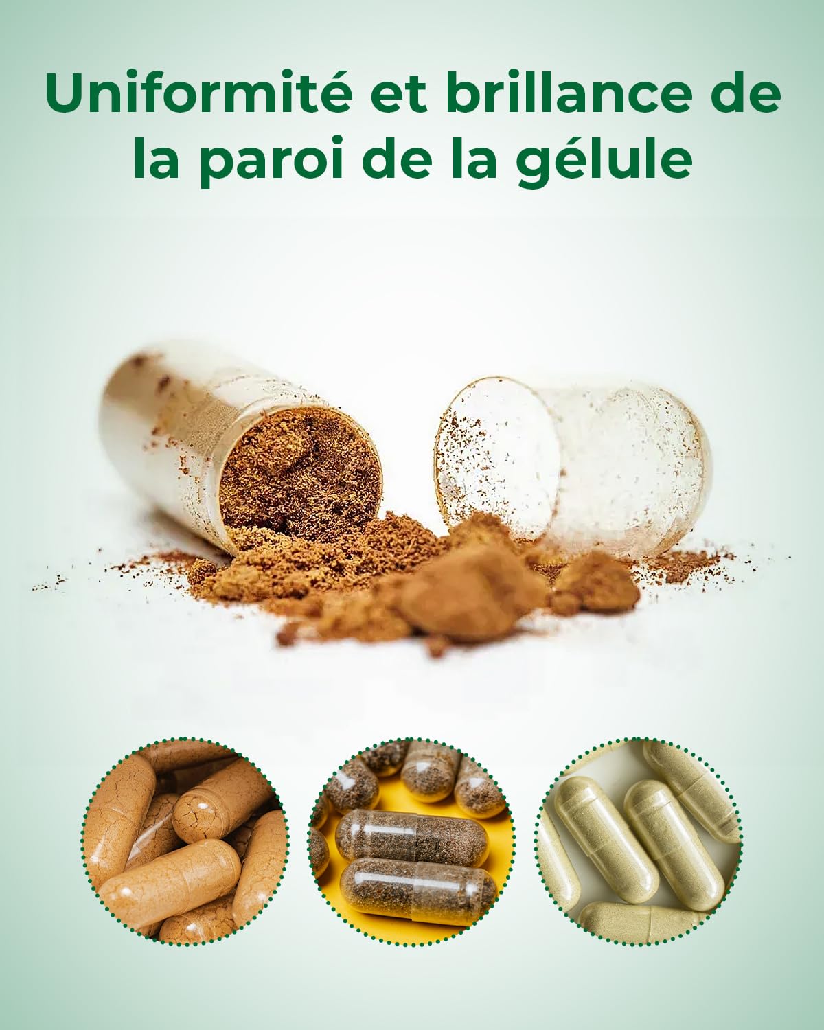 MéipaLien cápsulas HPMC con sello a prueba de humedad para mejor conservación