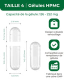 MéipaLien paquete de cápsulas HPMC claras 100 unidades para consistencia y frescura