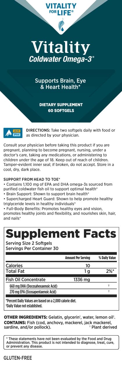 Melaleuca Coldwater Omega-3 en botella para ingesta diaria conveniente
