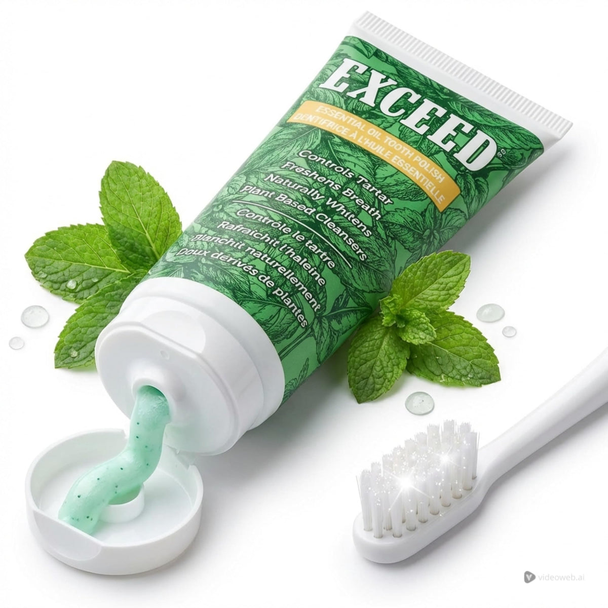 Melaleuca pasta blanqueamiento dientes sensibles, empaque compacto para uso diario.