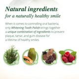 Sonrisa clara con Melaleuca Whitening Tooth Polish, efecto suave.