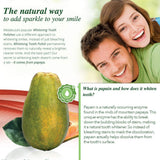 Primer plano de Melaleuca Whitening Tooth Polish en cepillado diario.