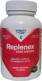 Melaleuca Replenex: frente de la botella para recordar la dosis diaria.