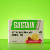 Melaleuca Sustain Sport frambuesa-limonada se vierte en vaso para rehidratarse tras ejercicio.
