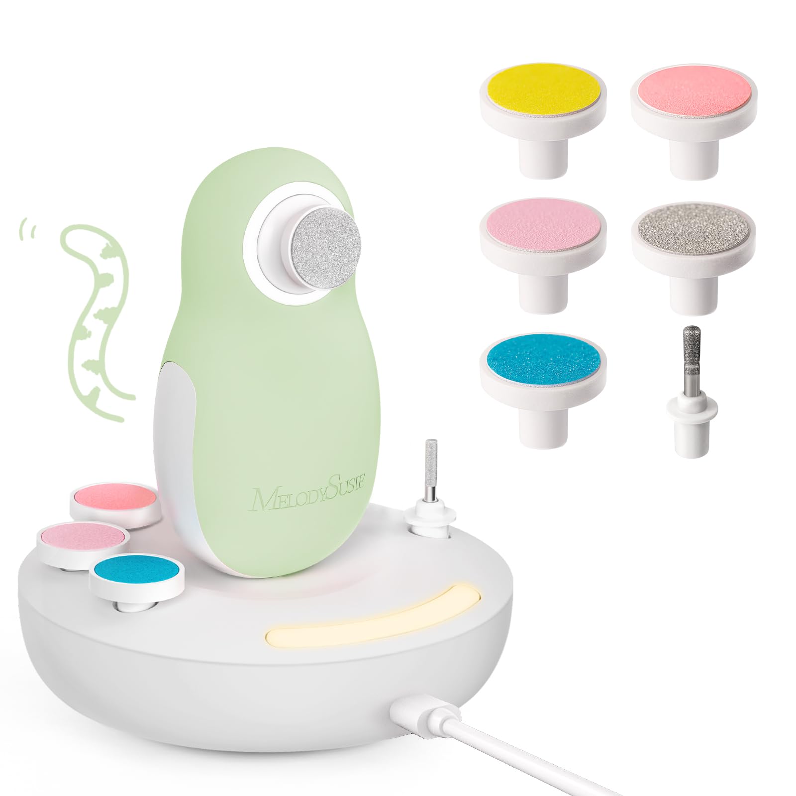 MelodySusie bebe-lima-uñas-inalambrica: lima suave para uñas de bebé sin cables.