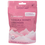 Pastillas Melora de miel Manuka con fresa y saúco para aliviar irritación de garganta