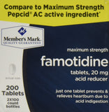 Member's Mark Famotidina 20 mg, tableta: alivio de la acidez estomacal tras la comida