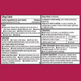 Vista cercana de tabletas de difenhidramina 25 mg para alergias.