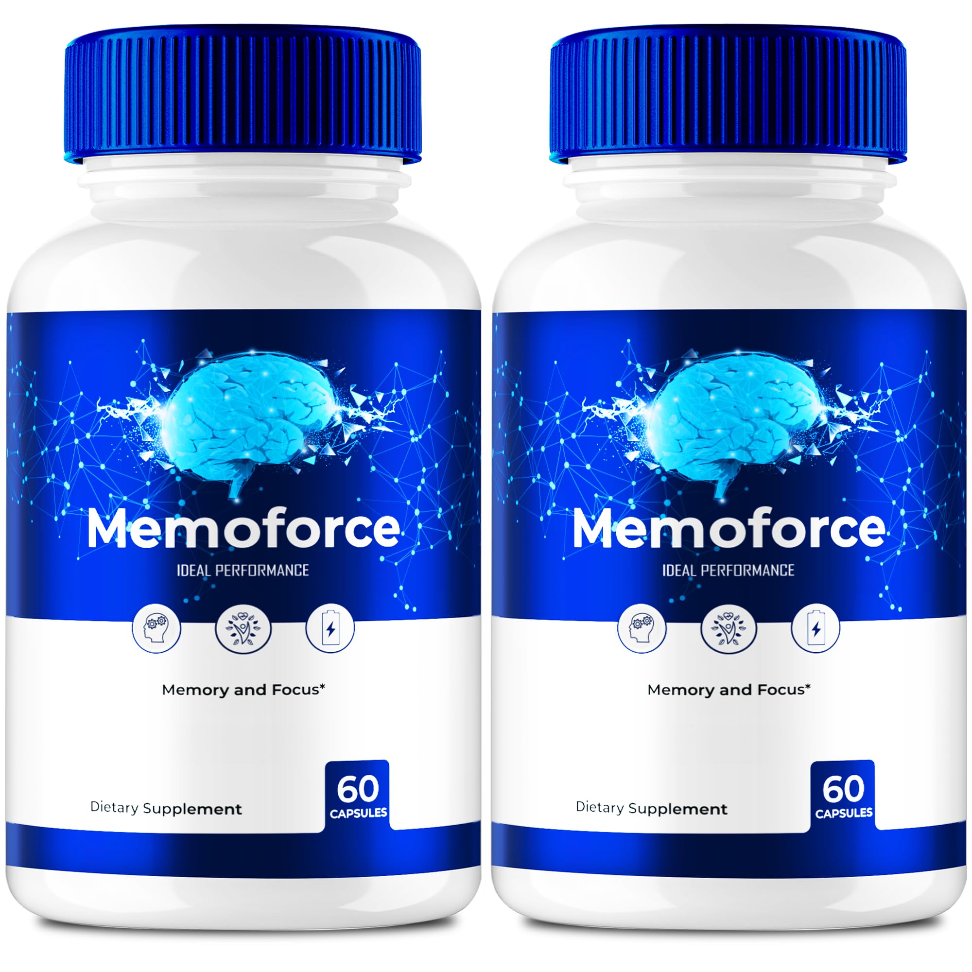 Memoforce: cápsulas en caja de presentación para uso diario y comodidad.