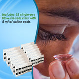 Caja con 98 viales para suministro prolongado de LacriPure.
