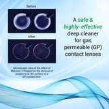 Menicon Progent sin-friccion-lentes GP, limpieza eficaz sin roce.
