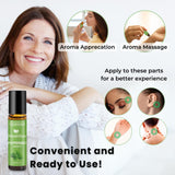 Aplicación precisa en sienes y cuello con MenstrEaze.