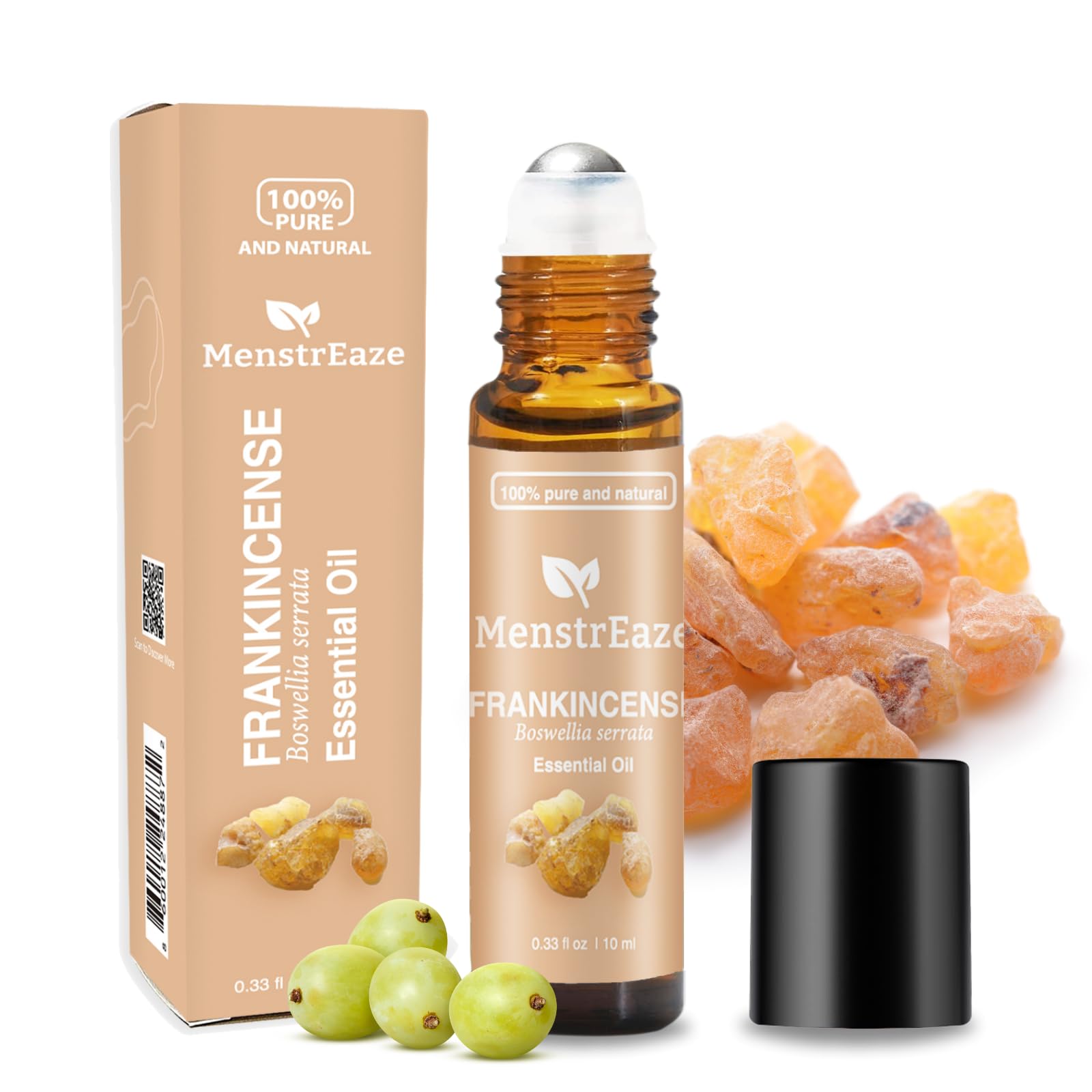 MenstrEaze: aplicador enrollable para la cara con incienso y uva para despertar con calma