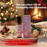 MenstrEaze Calm Roll-On Bola de Acero Inoxidable: aplicación fresca y precisa.