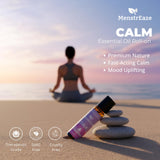 MenstrEaze Calm Roll-On Rosa Mosqueta: base suave para piel y absorción.