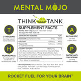 Mental Mojo servido en vaso con sabor Kiwi y Fresa y posible enfoque.