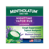Mentholatum Noche bálsamo vaporizante con lavanda para confort nocturno.