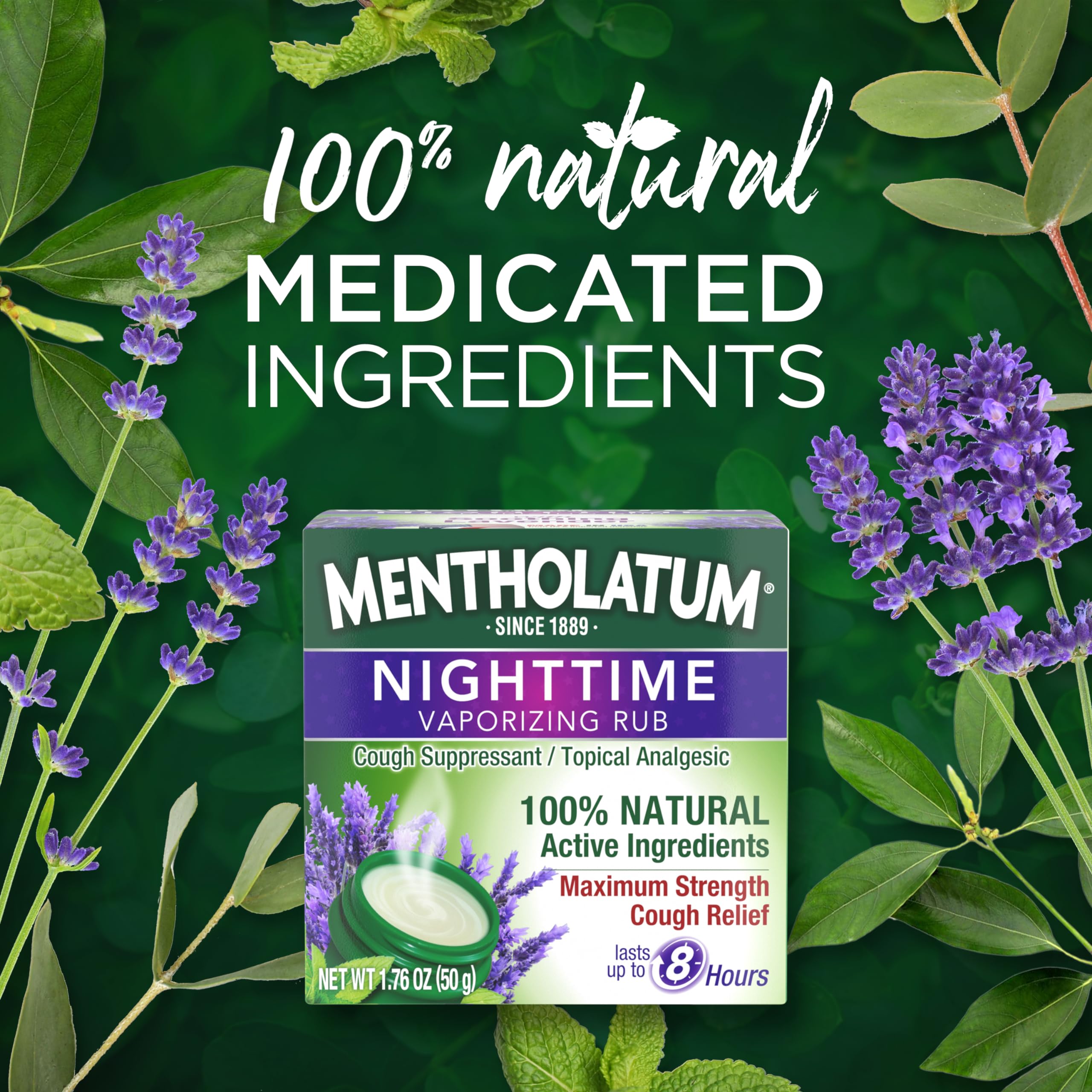 Mentholatum Noche aroma relajante de lavanda para dormir.