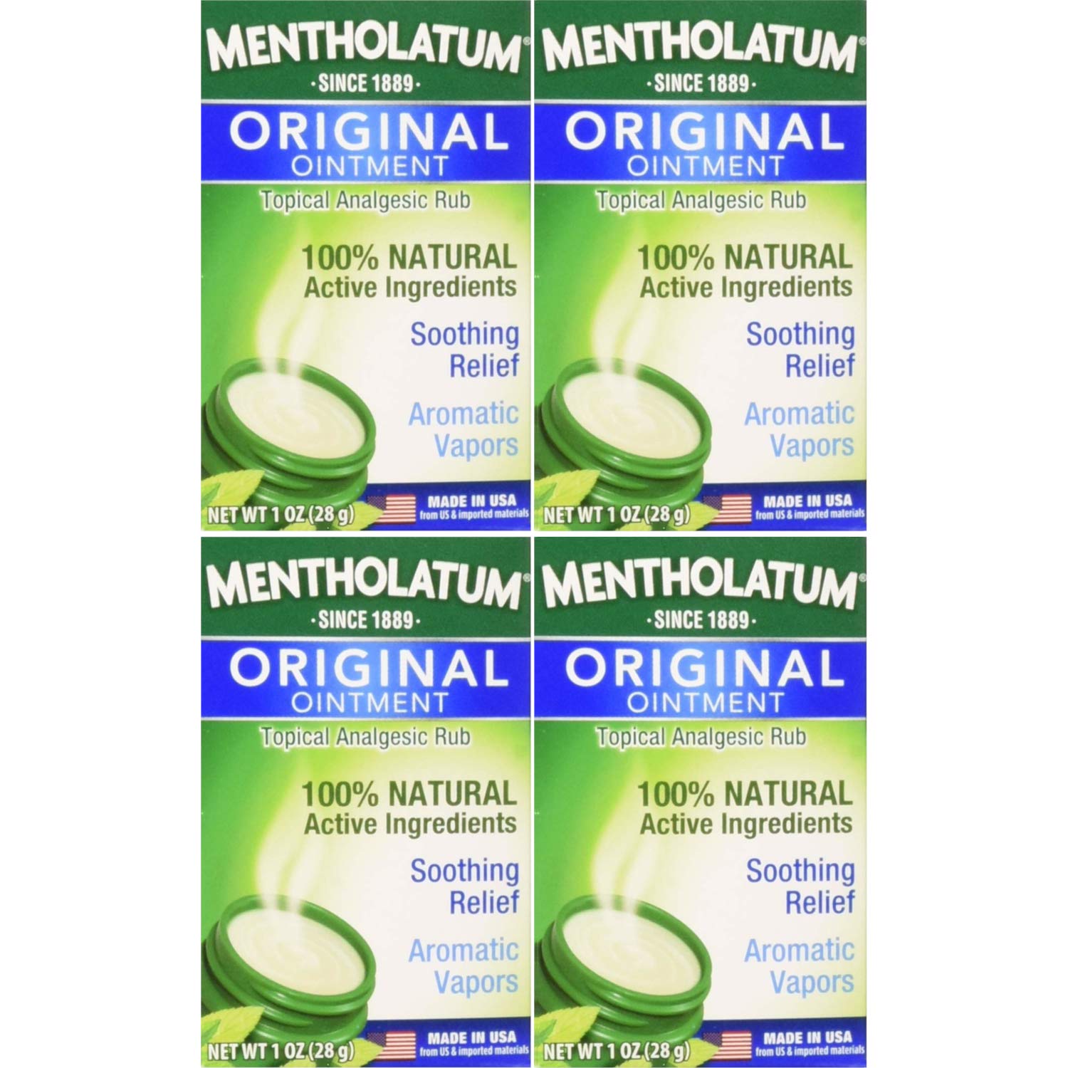 Aplicación en pecho con Mentholatum Original para alivio aromático.
