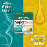 Mentholatum Vaporduo bálsamo de aceites esenciales para aroma refrescante