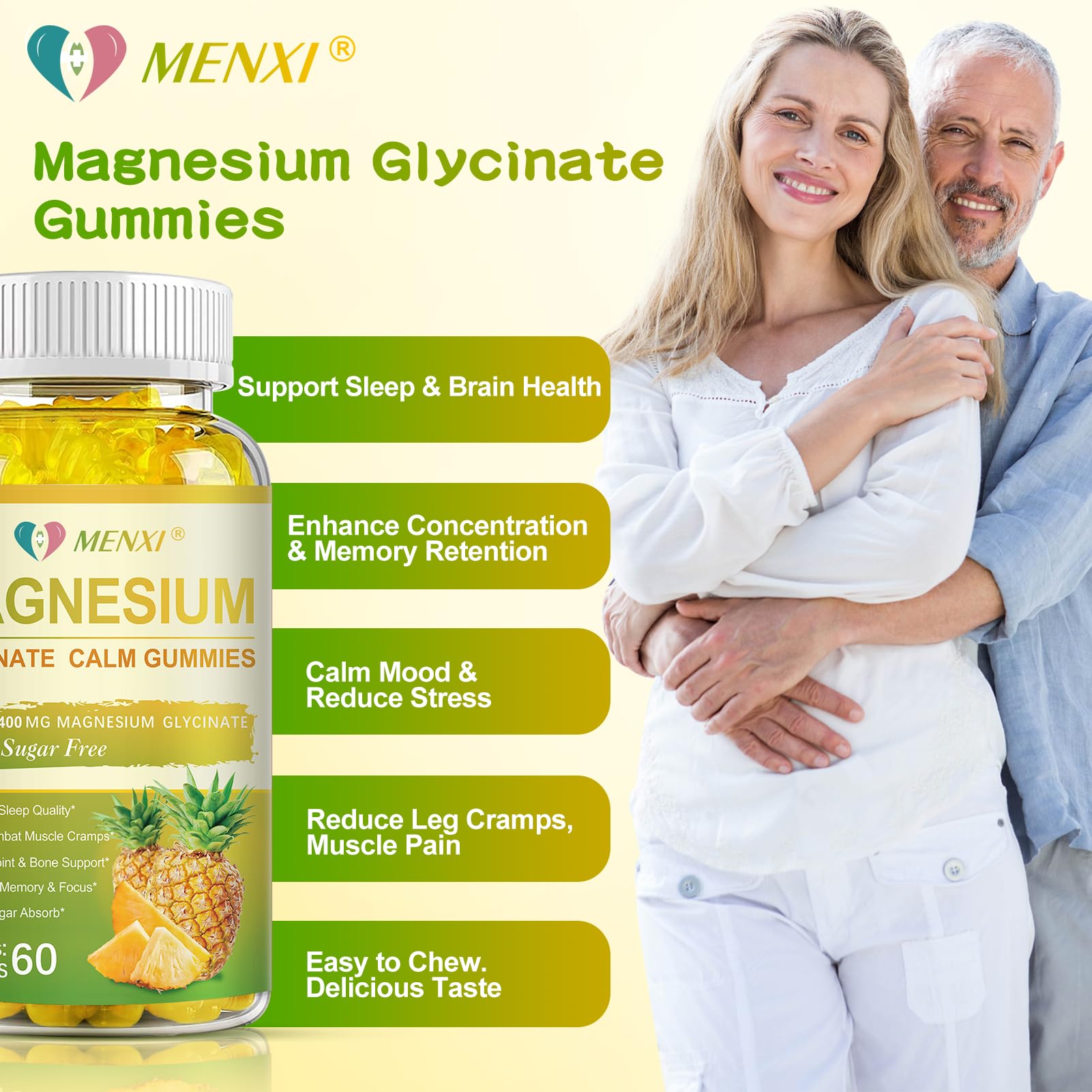 MENXI gominolas vitamina D3 B6 CoQ10, equilibrio corporal.