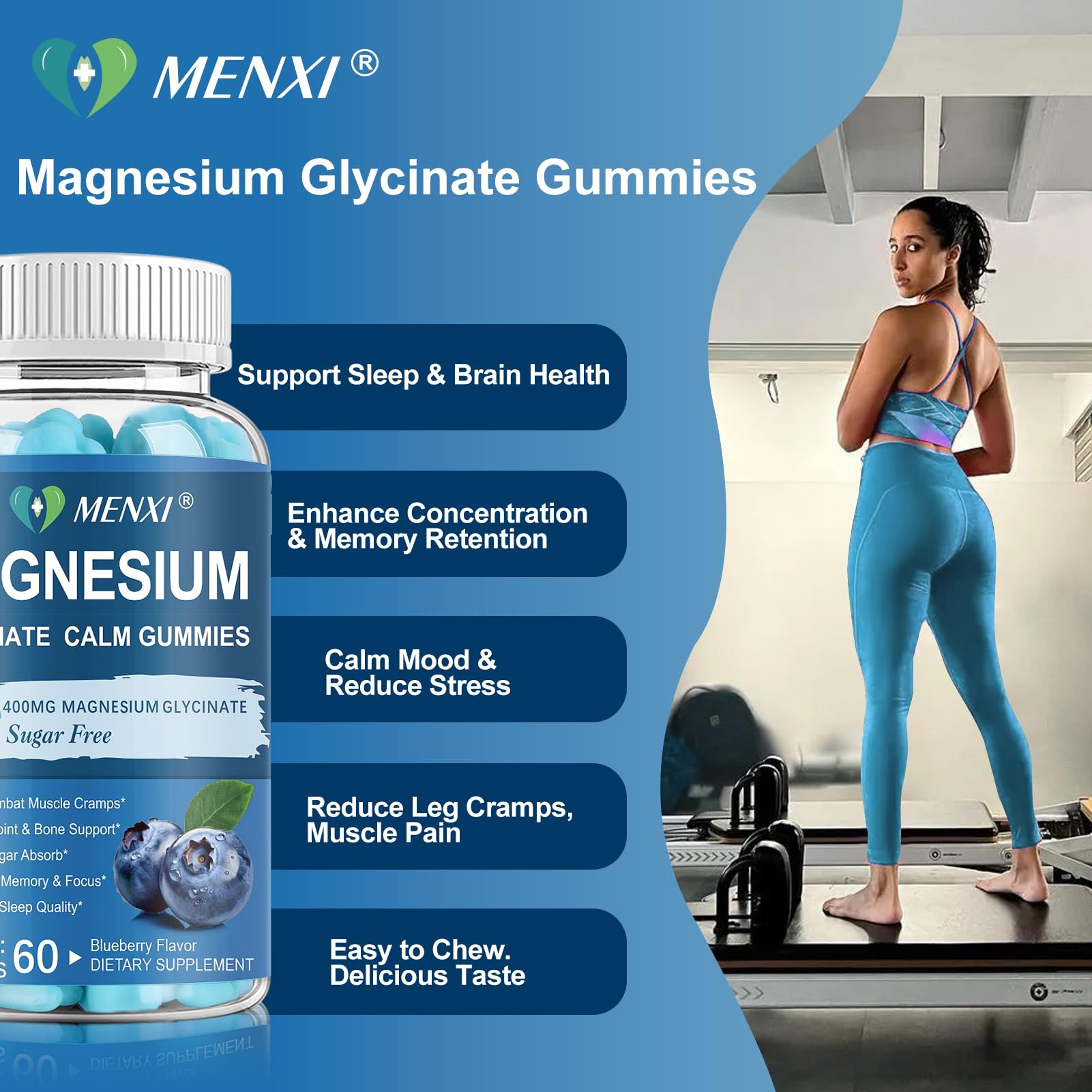 Menxi gomitas magnesio: opción sin azúcar y vegana para bienestar.