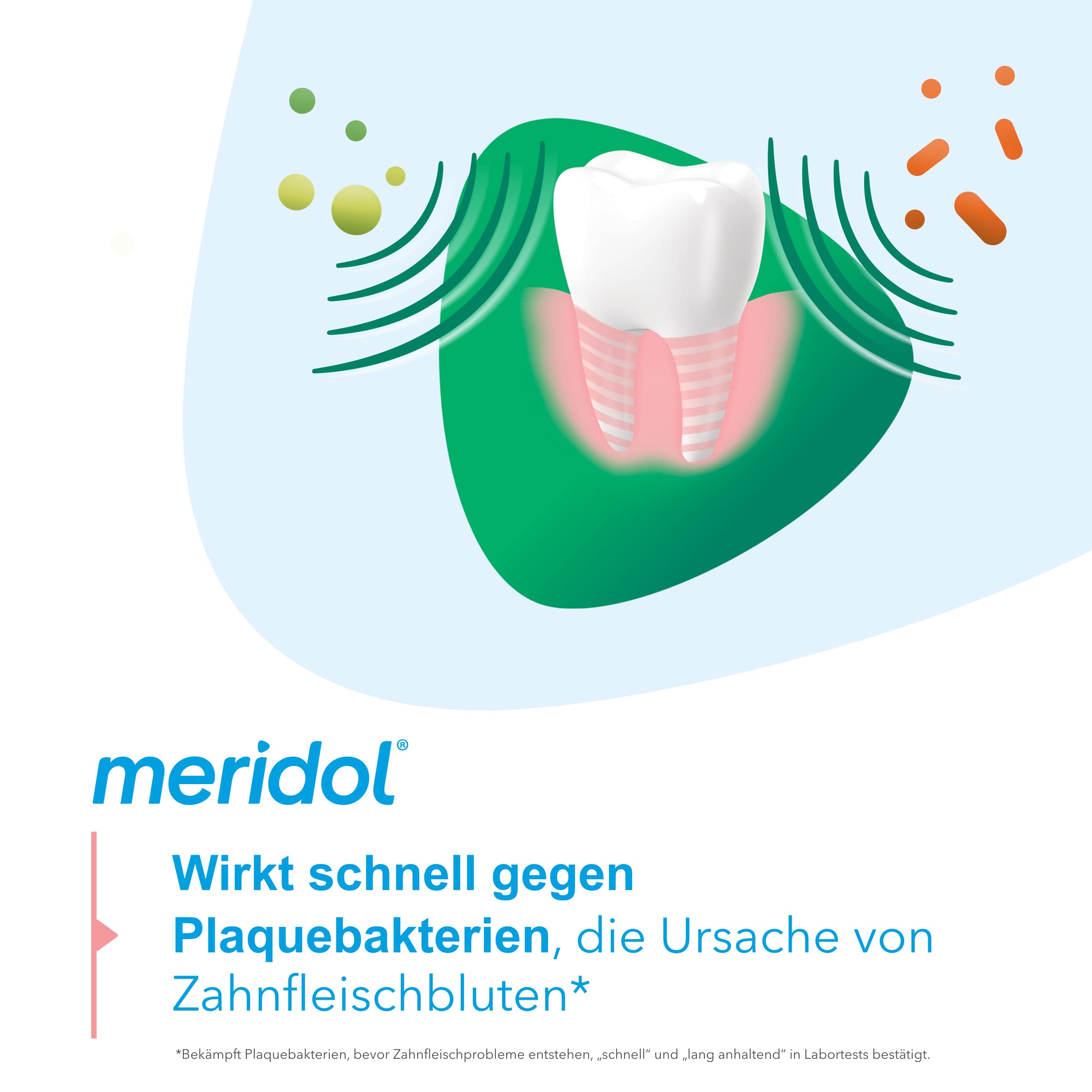 Meridol enjuague bucal halitosis 400 ml, dispensador medidor para dosis precisa