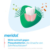 Meridol enjuague bucal halitosis 400 ml, dispensador medidor para dosis precisa