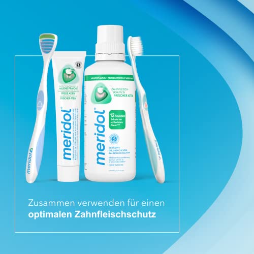 Meridol enjuague bucal halitosis 400 ml, efecto refrescante tras enjuague