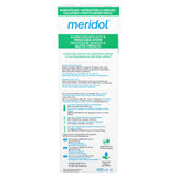 Meridol enjuague bucal halitosis 400 ml, etiqueta frontal clara para elegir
