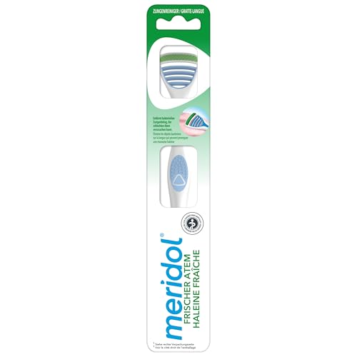 Meridol limpiador de lengua diseño ultra plano para mayor comodidad