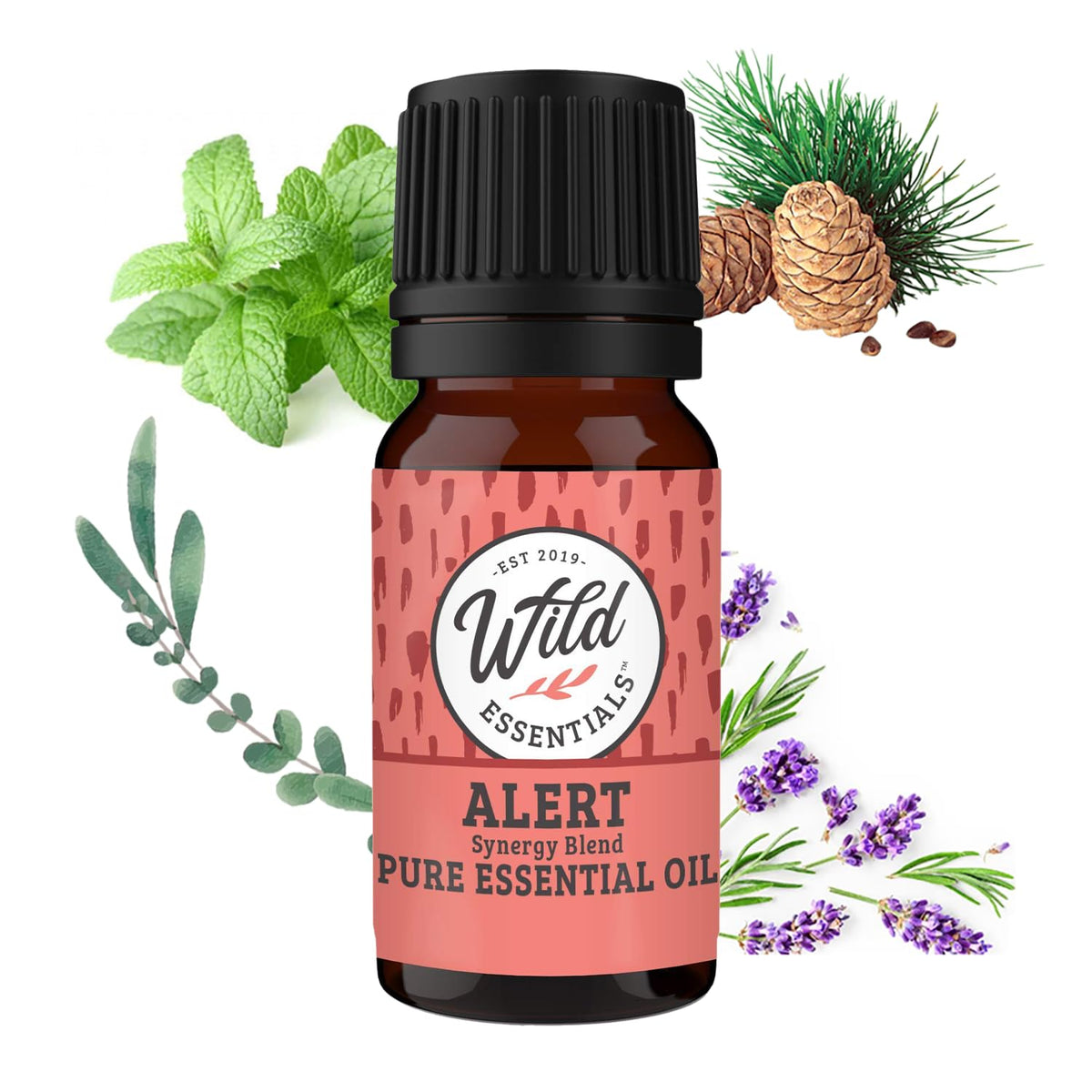 mEssentials Alert botella de 10 ml con aroma fresco para despertar la mente.