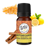mEssentials Autumn Dance, botella ámbar para ambientar espacios con aroma cálido.