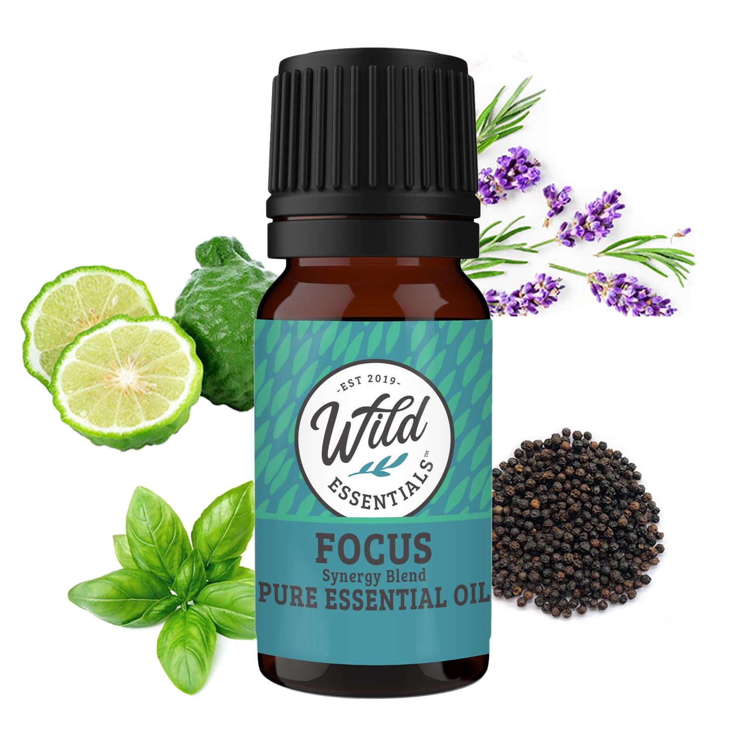 mEssentials Focus botella de aceite puro para enfoque y claridad mental