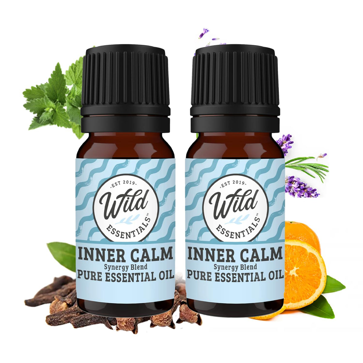 mEssentials Wild Essentials Inner Calm frasco frontal invita a la calma al respirar