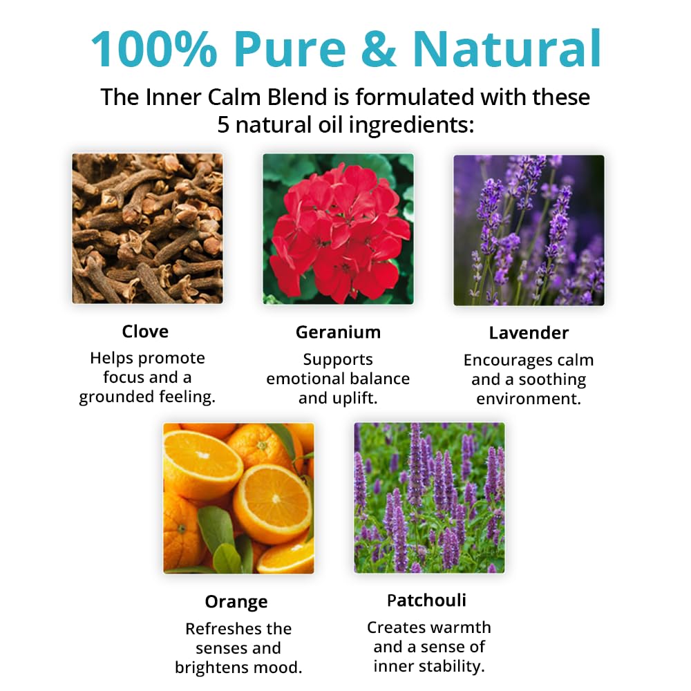 mEssentials mezcla aceites esenciales sinergia: experiencia aromática calmante para concentración.