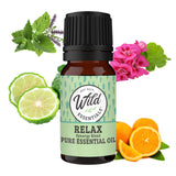 messentials relax: botella de 10 ml en primer plano para relajación diaria.