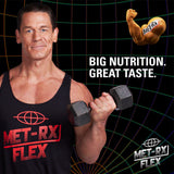 MET-Rx Big 100 Bar: snack móvil para entrenamientos y vida activa.