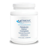 Metabolic Detox Complete chocolate, vista frontal de la lata, ideal para plan diario sin lácteos