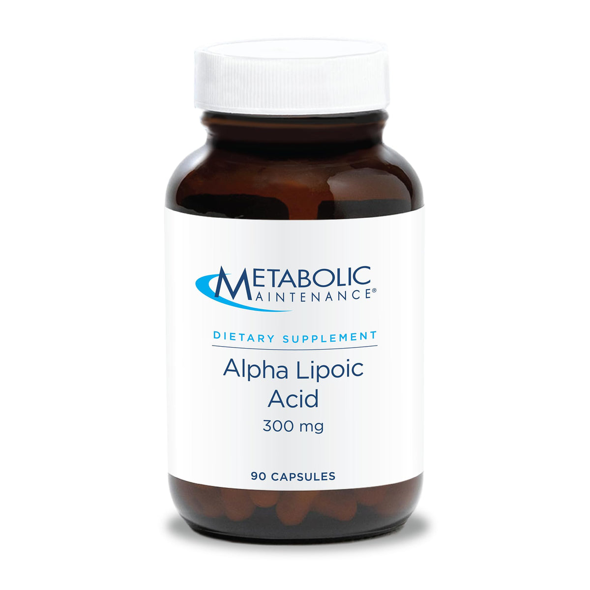 Metabolic Maintenance ácido alfa-lipoico 300 mg, cápsulas, apoyo antioxidante para la salud nerviosa.