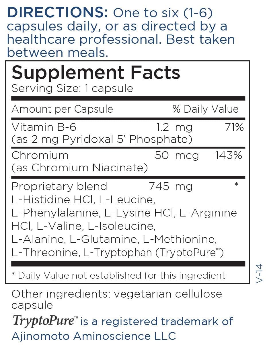 Metabolic Maintenance B.A.M. 750 mg, etiqueta frontal, fórmula de aminoácidos esenciales.