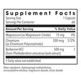 Cápsulas Metabolic Maintenance Berberine Chromium listas para consumo diario