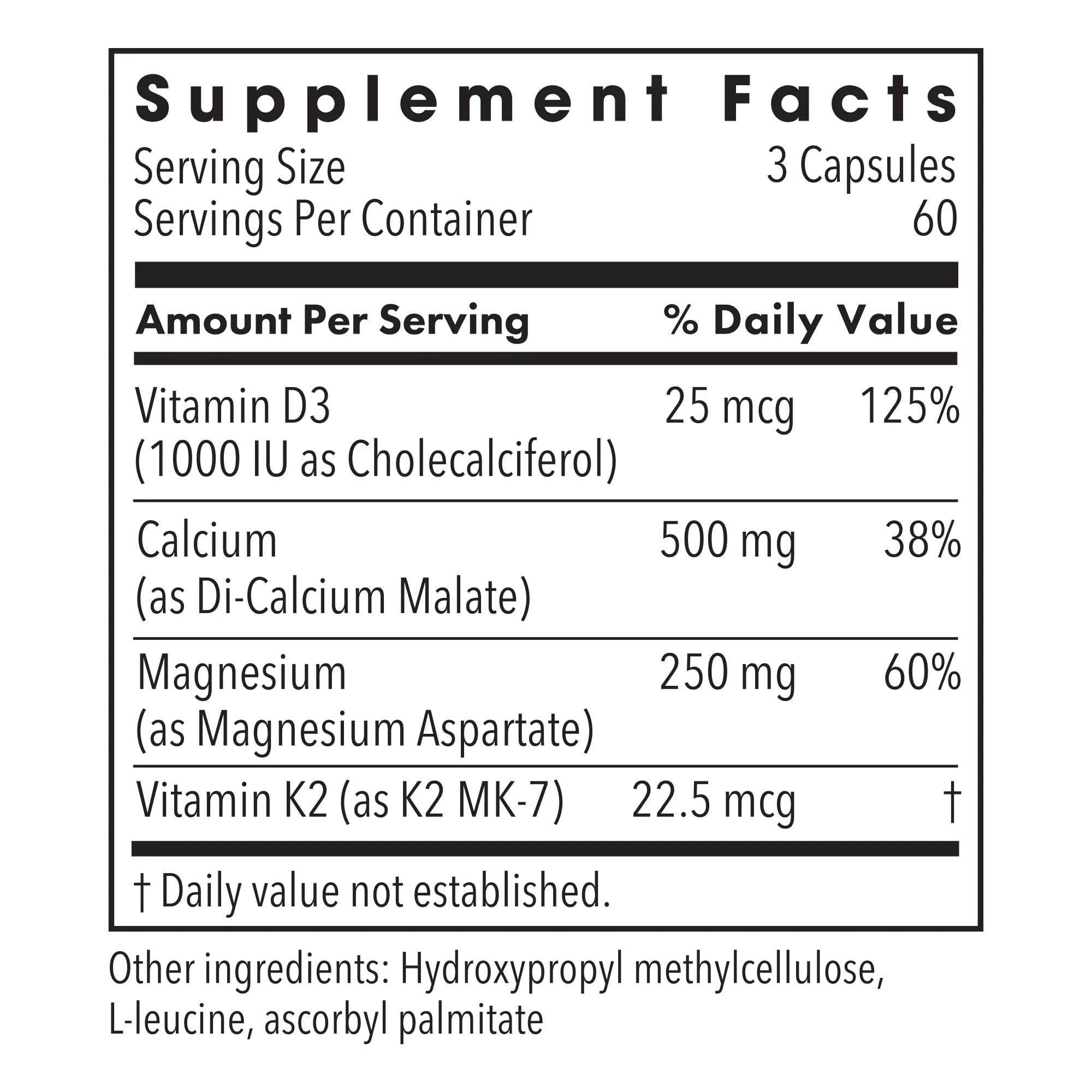 Metabolic Maintenance Cal/Mag Plus: cápsulas para absorción de calcio