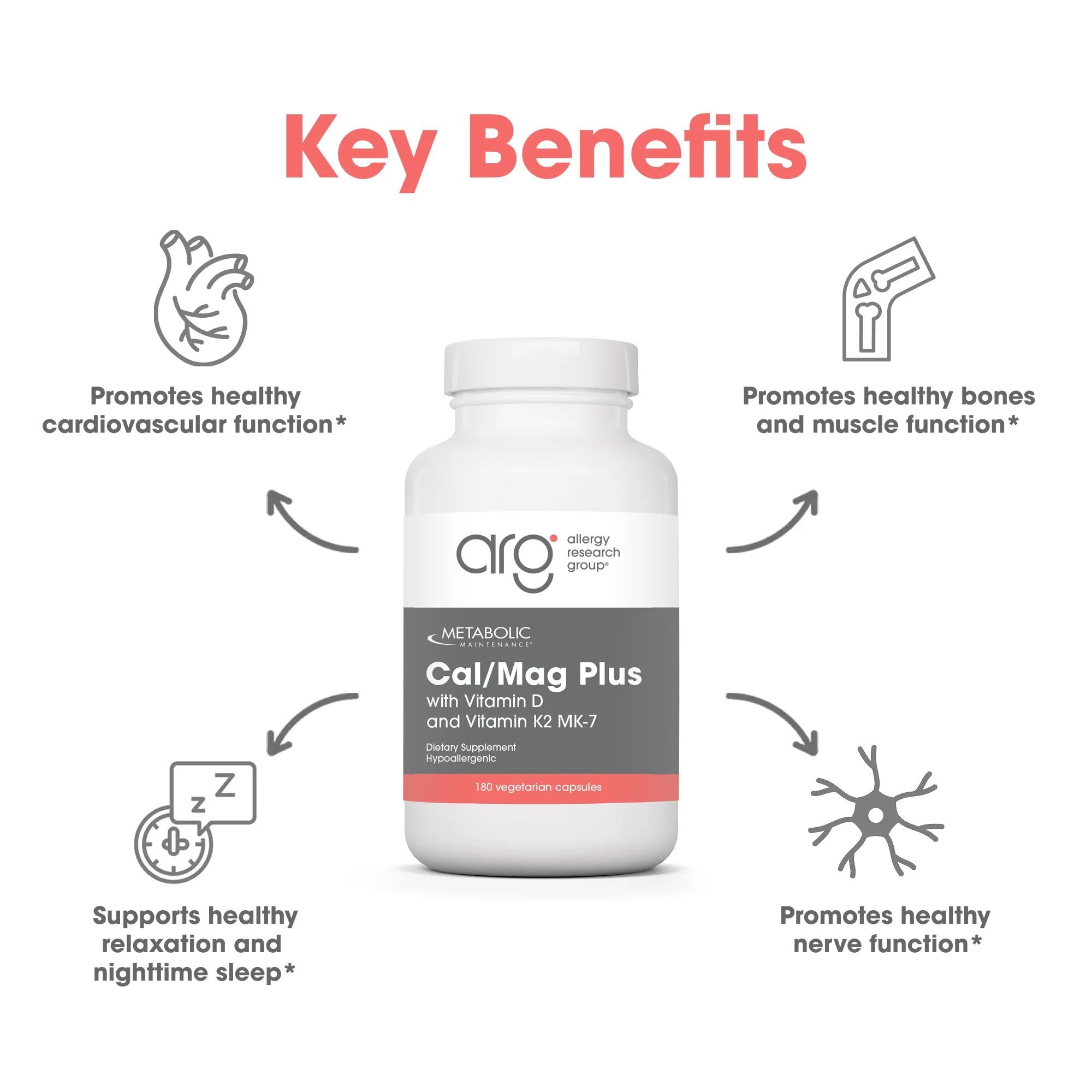 Metabolic Maintenance Cal/Mag Plus: dosificación diaria para equilibrio muscular