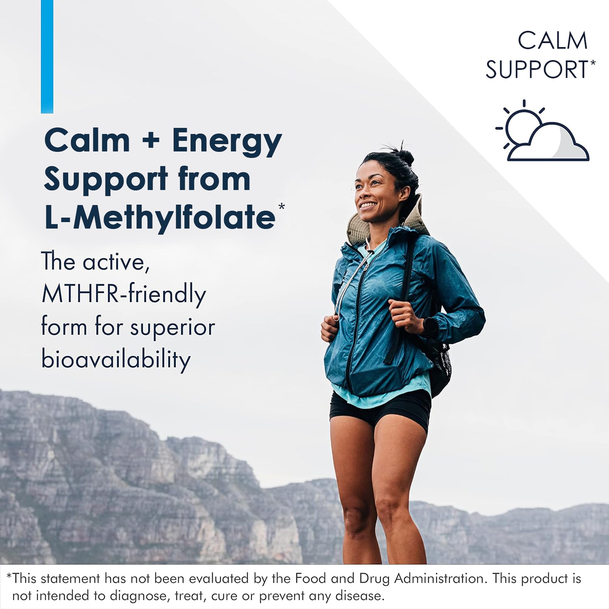 Metabolic Maintenance L-Methylfolato: glicina e ingredientes para balance nutricional