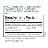 Metabolic Maintenance L-teanina 200 mg descanso nocturno: apoyo para un sueño reparador